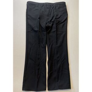 Vtg Wrangler Rancher 48x32 Bootcut 82BK Made in USA Polyester Mens Black Jeans‎
